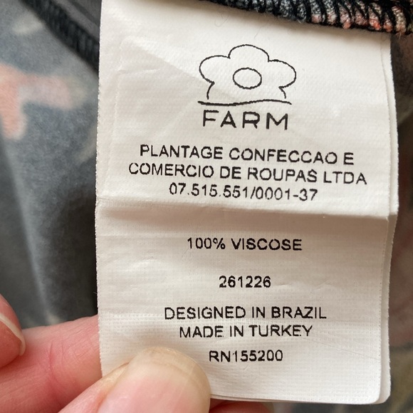 Farm Rio Madrid Floral Wrap Dress XSP - Picture 4 of 4